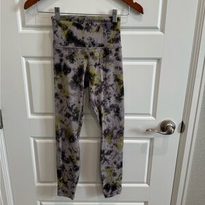 Lululemon Align High-Rise Pant Radial Tie Dye Mauve Grey Multi Sz 2
